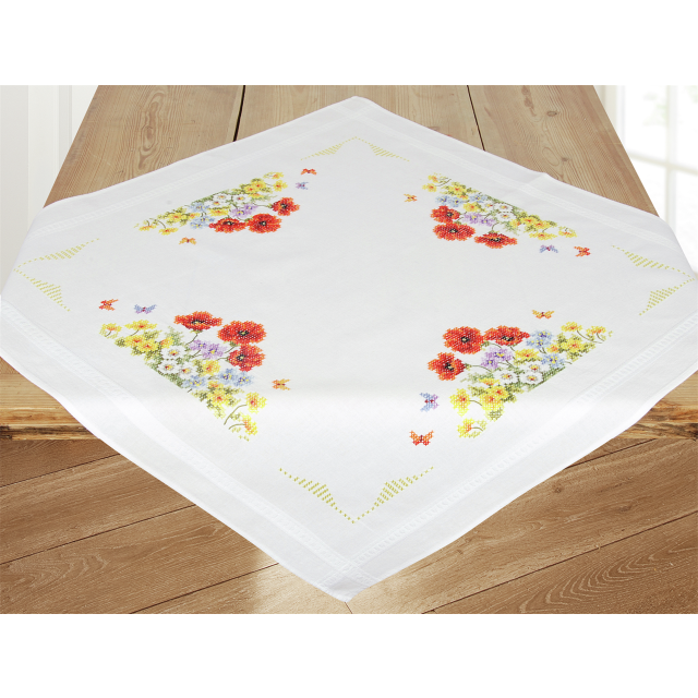 Buy Vervaco Wild Flowers Tablecloth Embroidery Kit by World of Jewellery