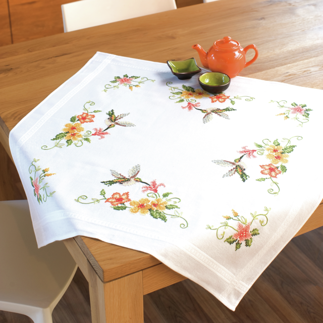 Buy Vervaco Hummingbird Tablecloth Embroidery Kit by World of Jewellery