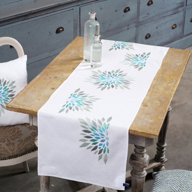 Buy Vervaco Modern Flowers Table Runner Embroidery Kit by World of Jewellery