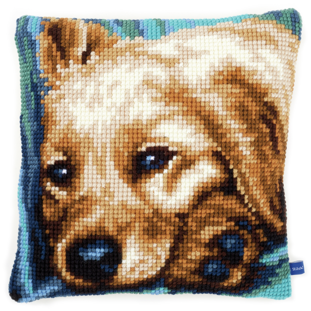 Buy Vervaco Dog Cushion Cross Stitch Kit by World of Jewellery