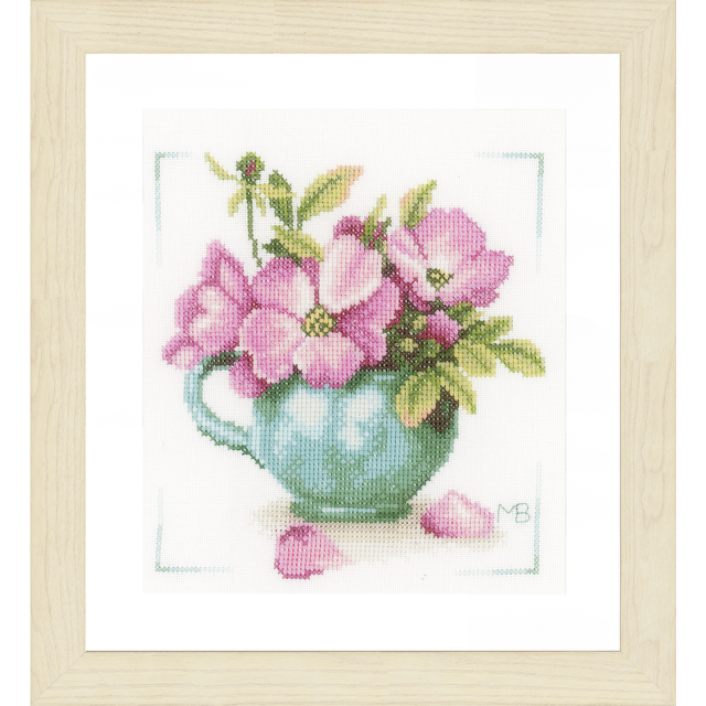 Buy Lanarte Wild Roses Cross Stitch Kit by World of Jewellery