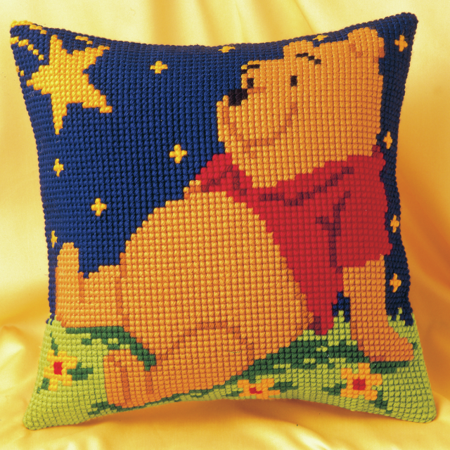 Buy Vervaco Winnie the Pooh Cushion Cross Stitch Kit by World of Jewellery