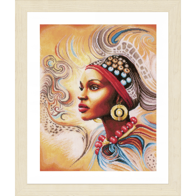 Buy Lanarte Mother Africa Cross Stitch Kit by World of Jewellery
