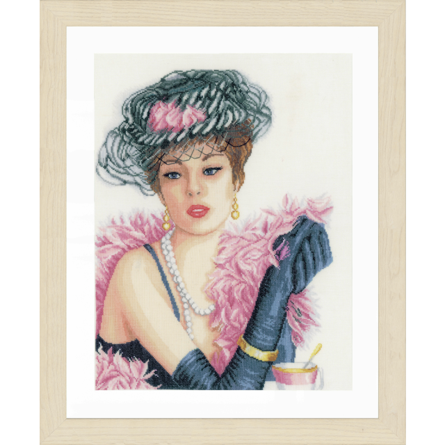 Buy Lanarte Elegant Lady Cross Stitch Kit by World of Jewellery