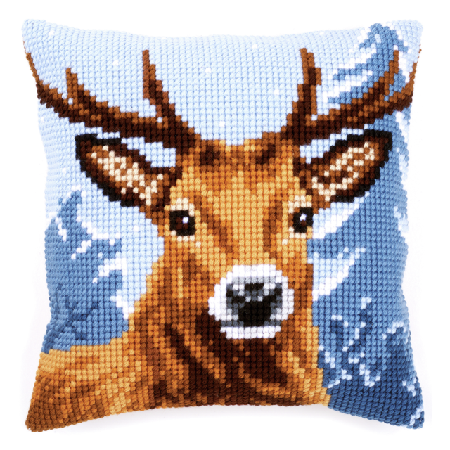 Buy Vervaco Deer Cushion Cross Stitch Kit by World of Jewellery