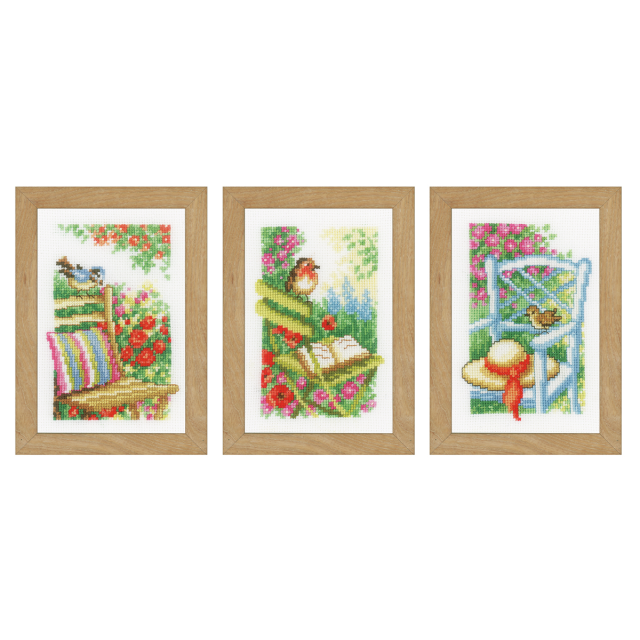 Buy Vervaco Garden Chairs Cross Stitch Kit by World of Jewellery