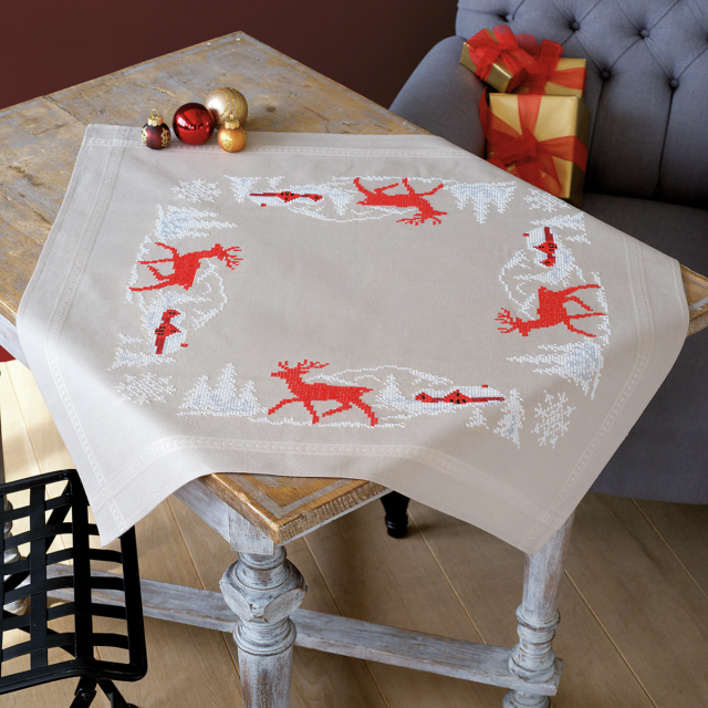 Buy Vervaco Norwegian Winter Tablecloth Embroidery Kit by World of Jewellery