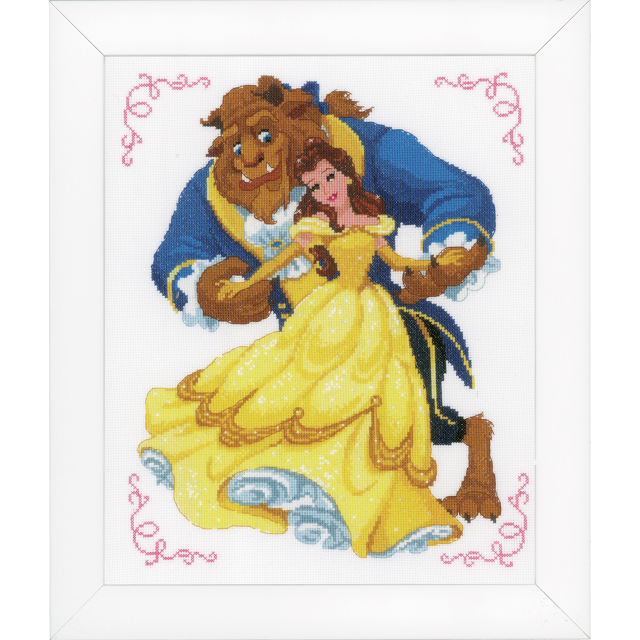 Buy Vervaco Beauty & The Beast Cross Stitch Kit by World of Jewellery