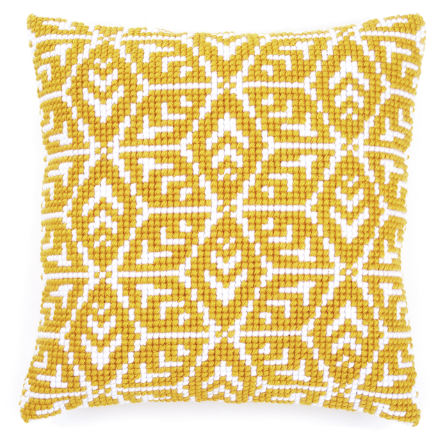 Buy Vervaco Geometric Design Cushion Cross Stitch Kit by World of Jewellery