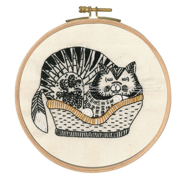 Buy DMC Printed Embroidery Kit - Reigning Cats and Dogs - Sebastian Sleeping by World of Jewellery
