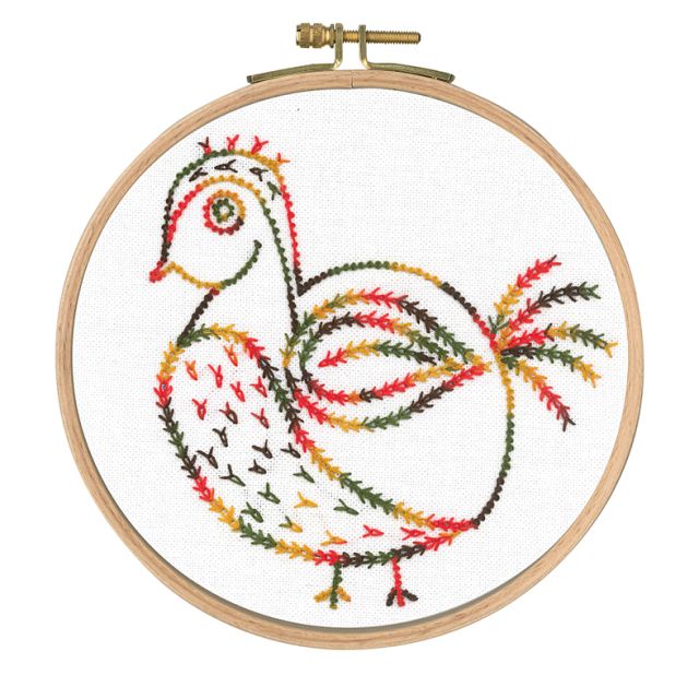 Buy DMC Printed Embroidery Kit - Little Birds - Why Am I Here by World of Jewellery