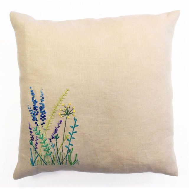 Buy DMC Embroidery Cushion Kit - Meadow Sweet - Wild Flowers by World of Jewellery
