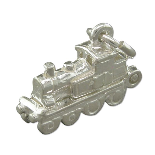 Buy Sterling Silver Train Pendant by World of Jewellery