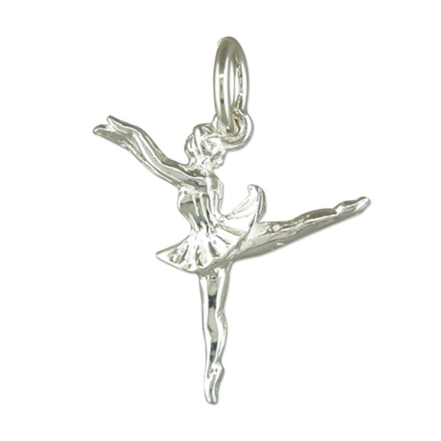 Buy Sterling Silver Ballerina Pendant by World of Jewellery