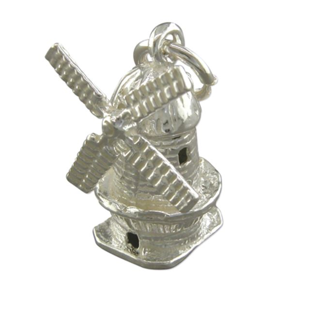 Buy Sterling Silver Windmill Pendant by World of Jewellery