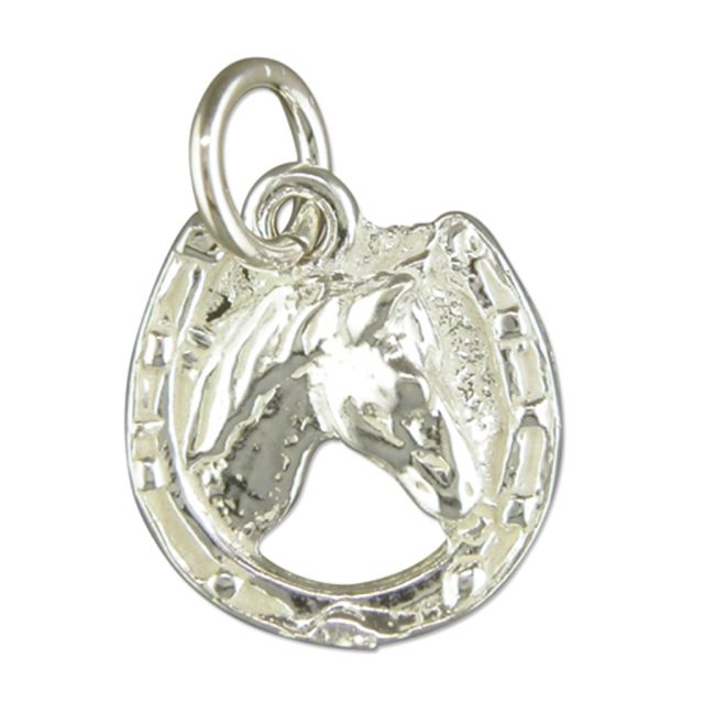 Buy Sterling Silver Horse Head Pendant by World of Jewellery