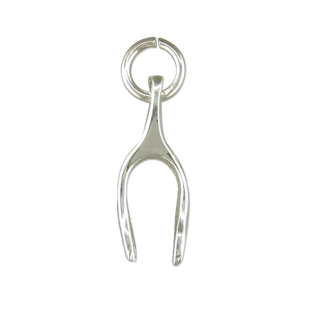 Buy Sterling Silver Wishbone Pendant by World of Jewellery