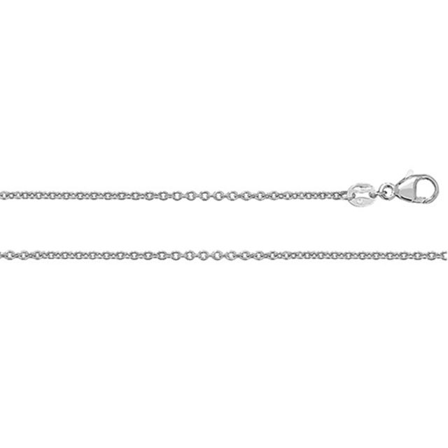 Buy Girls 950 Solid Plain Platinum 1mm Rolo Chain Necklace 16 - 24 Inch by World of Jewellery