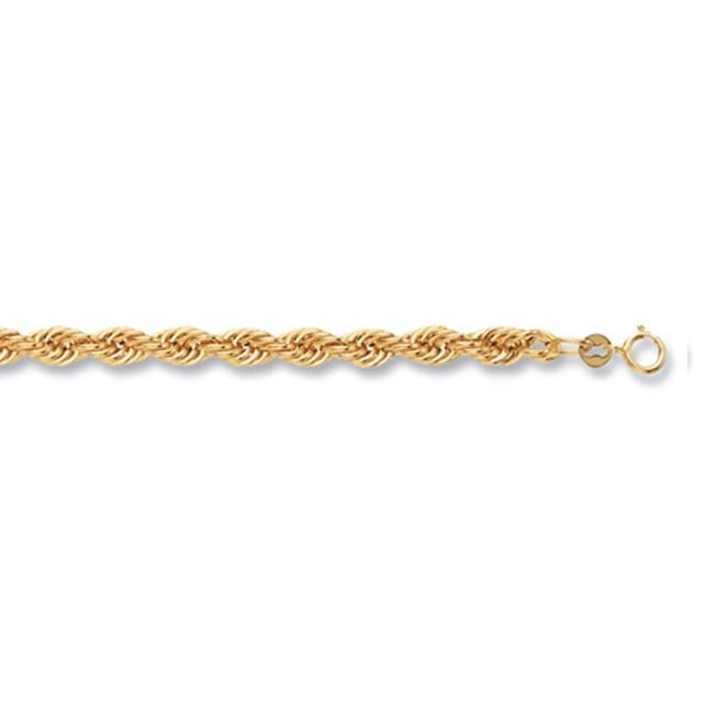 Buy Boys 9ct Gold 5mm Rope Chain Necklace 16 - 30 Inch by World of Jewellery