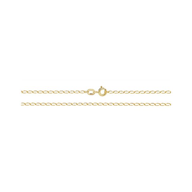 Buy Boys 9ct Gold 1mm Rada Chain Necklace 16 - 20 Inch by World of Jewellery