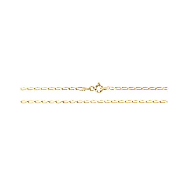 Buy 9ct Gold 2mm Rada Chain Necklace 16 - 24 Inch by World of Jewellery