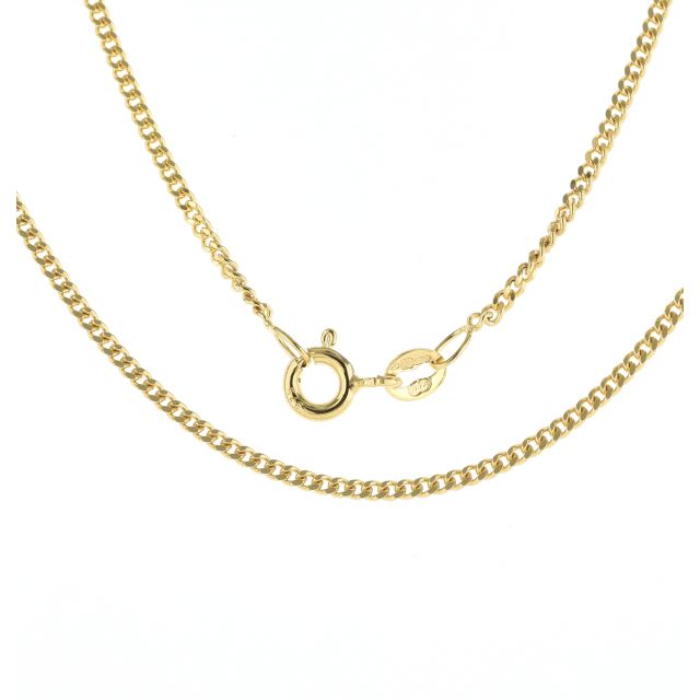 Buy 9ct Gold Close Curb Chain Necklace 16 - 24 Inch by World of Jewellery