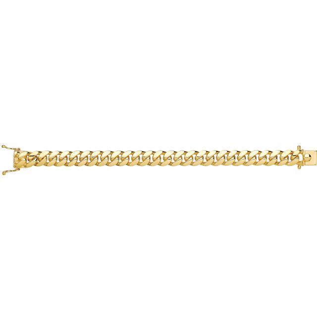 Buy Mens 9ct Gold 12mm Solid Cuban Curb Chain Necklace 22 - 26 Inch by World of Jewellery