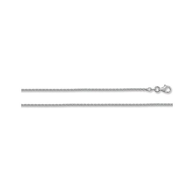 Buy Sterling Silver Round Fine 1mm Rolo Chain Necklace 16 - 24 Inch by World of Jewellery