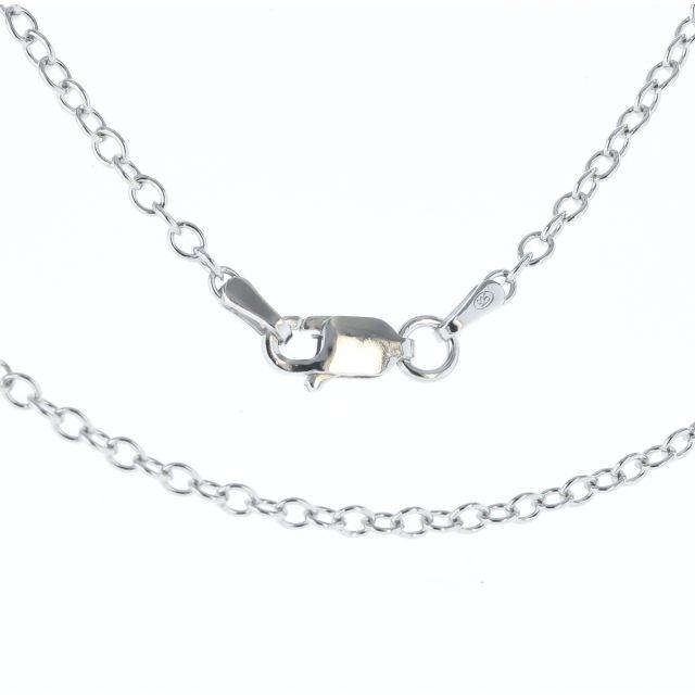 Buy Sterling Silver 1mm Fine Oval Cable Chain Necklace 16 - 24 Inch by World of Jewellery