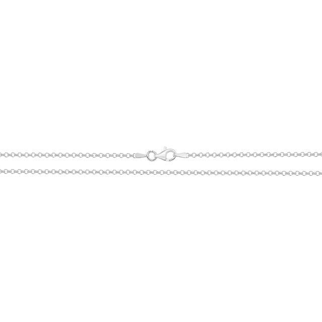 Buy Mens Sterling Silver 1mm Fine Belcher Chain Necklace 16 - 20 Inch by World of Jewellery