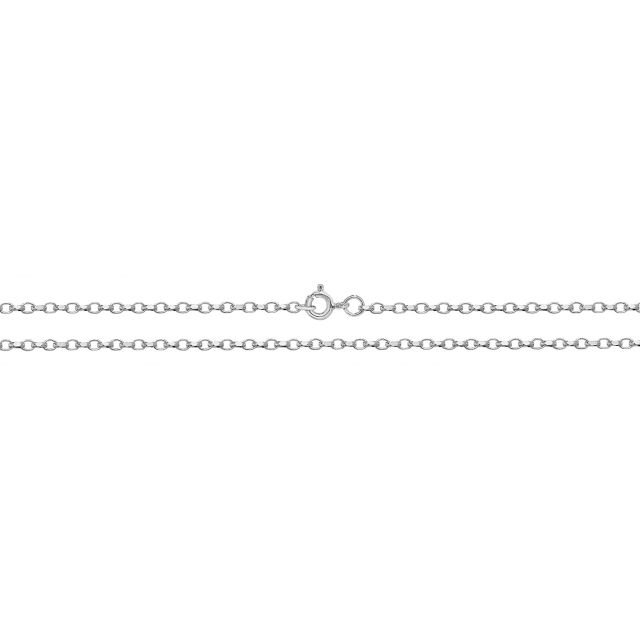 Buy Girls Sterling Silver 2mm Fine Faceted Belcher Chain Necklace 16 - 30 Inch by World of Jewellery
