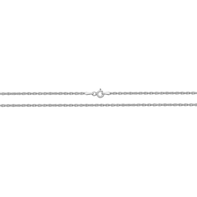 Buy Girls Sterling Silver 1mm Prince of Wales Chain Necklace 16 - 20 Inch by World of Jewellery