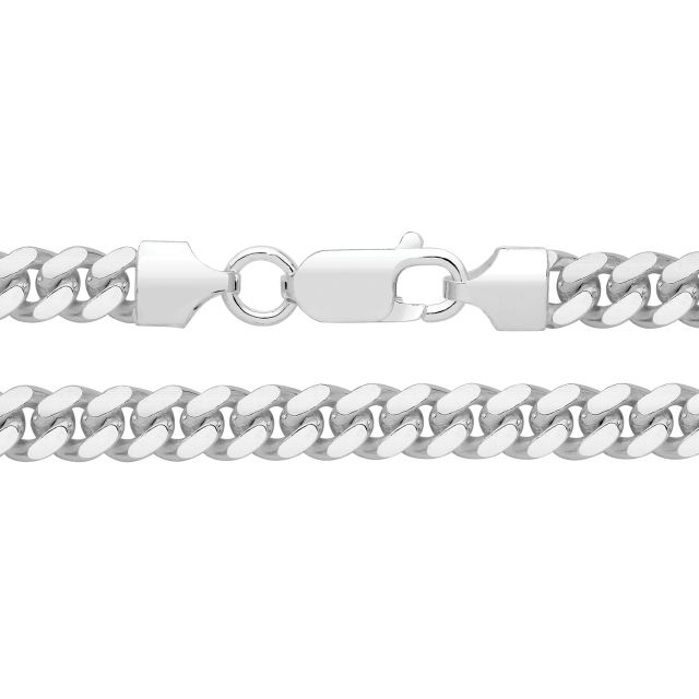 Buy Sterling Silver 3.5mm Cuban Curb Chain Necklace 18 - 30 Inch by World of Jewellery