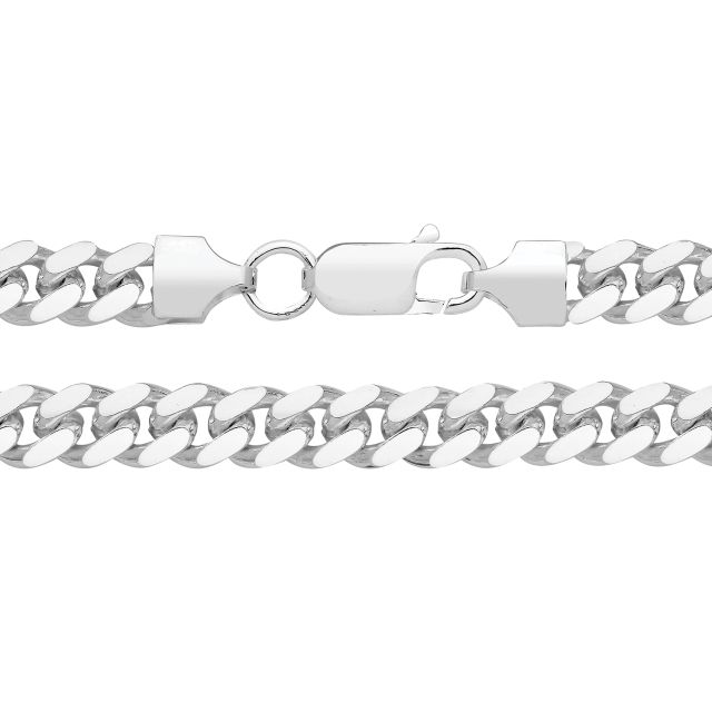 Buy Boys Sterling Silver 4mm Cuban Curb Chain Necklace 18 - 30 Inch by World of Jewellery