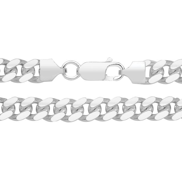 Buy Girls Sterling Silver 5mm Cuban Curb Chain Necklace 18 - 30 Inch by World of Jewellery