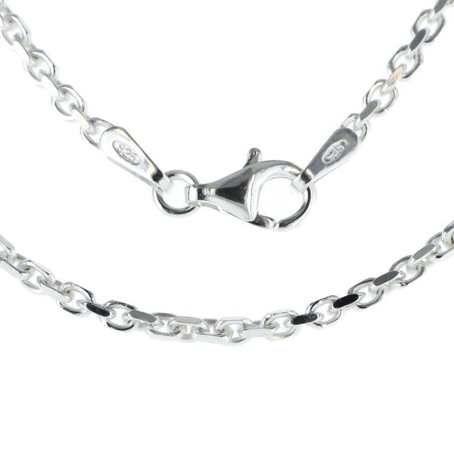 Buy Sterling Silver 2mm Faceted Belcher Chain Necklace 16 - 24 Inch by World of Jewellery