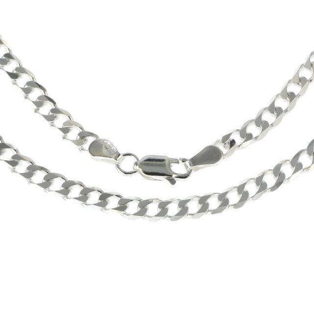 Buy Girls Sterling Silver 4mm Light Curb Chain Necklace 16 - 30 Inch by World of Jewellery