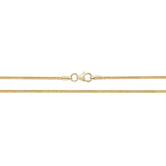 Buy 9ct Solid Gold Spiga Anklet Size 10 Inch For Women by World of Jewellery