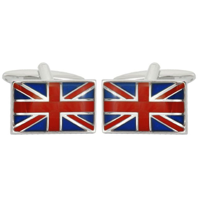 Buy Novelty Union Jack Flag Cufflinks by World of Jewellery