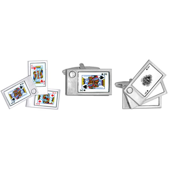 Buy Novelty Playing Cards Cufflinks by World of Jewellery