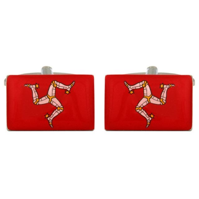 Buy Novelty Manx Flag Cufflinks by World of Jewellery