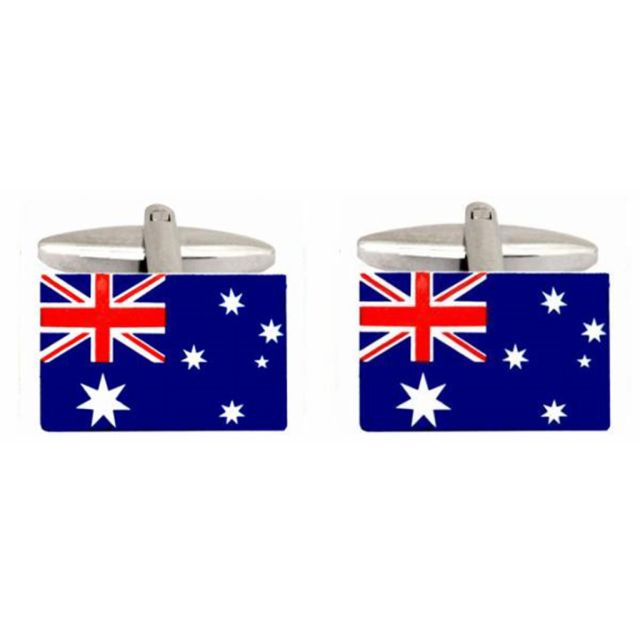 Buy Novelty Australian Flag Cufflinks by World of Jewellery