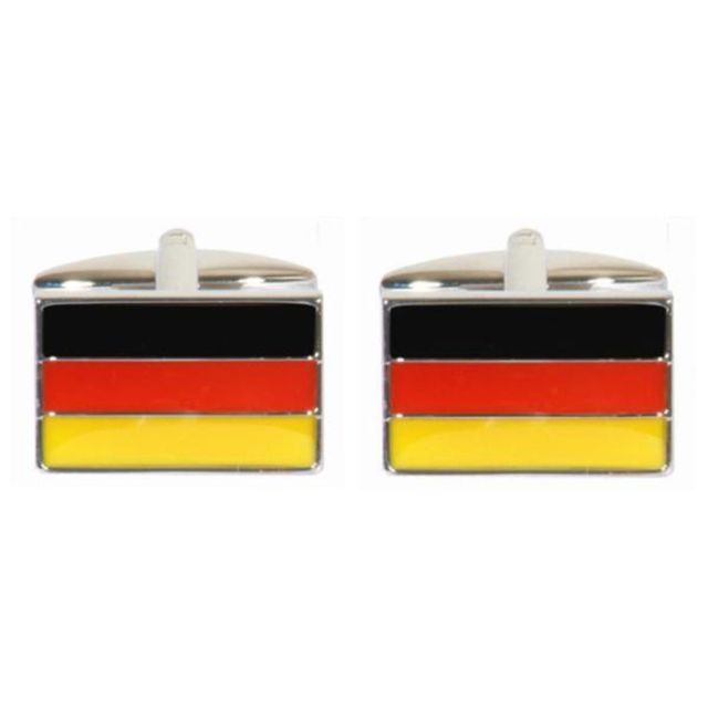 Buy Novelty German Flag Cufflinks by World of Jewellery