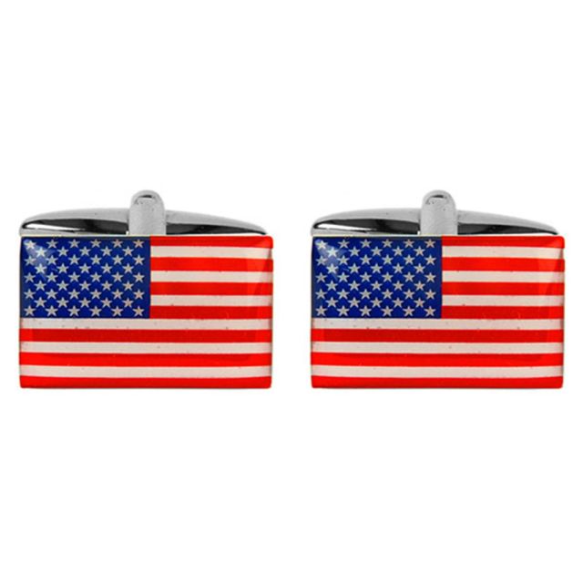 Buy Novelty USA Flag Cufflinks by World of Jewellery