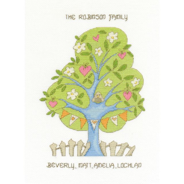 Buy DMC Cross Stitch Kit - Modern - My Family Tree by World of Jewellery