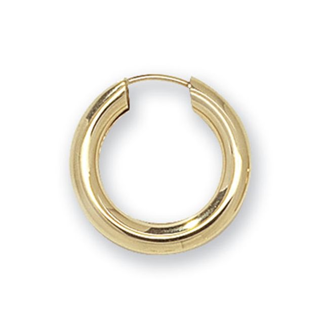 Buy 9ct Yellow Gold 18MM Sleeper Earrings by World of Jewellery