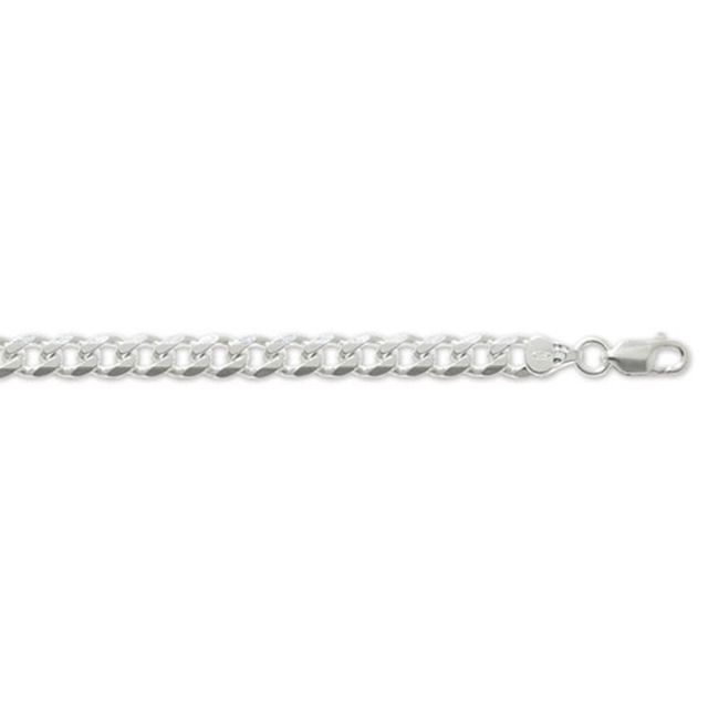 Buy Sterling Silver Curb Chain Necklace - 6mm Thick - Various Lengths - 18, 20, 22, 24, 26, 28 and 30 Inch Long by World of Jewellery