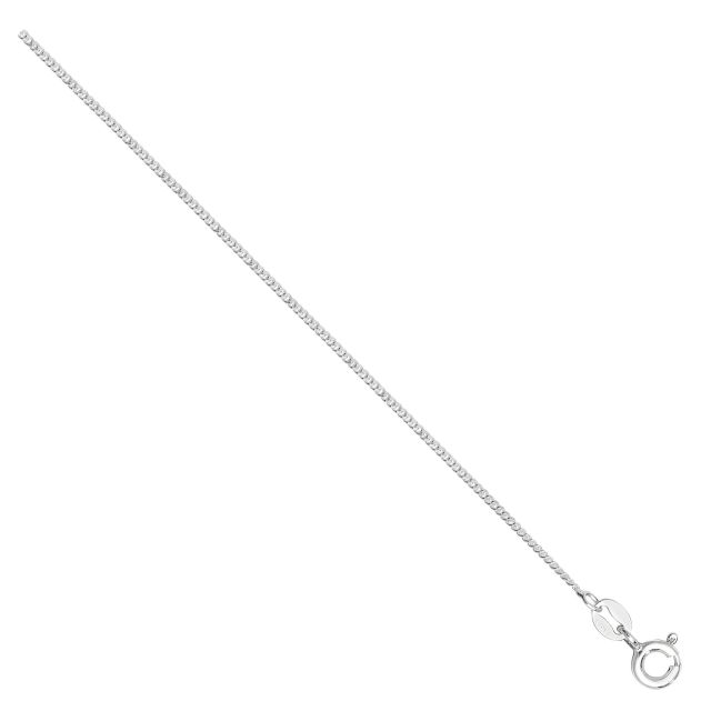 Buy Sterling Silver Fine Curb Chain Necklace - 1mm Thick - Various Lengths - 16, 18 and 20 Inch Long by World of Jewellery