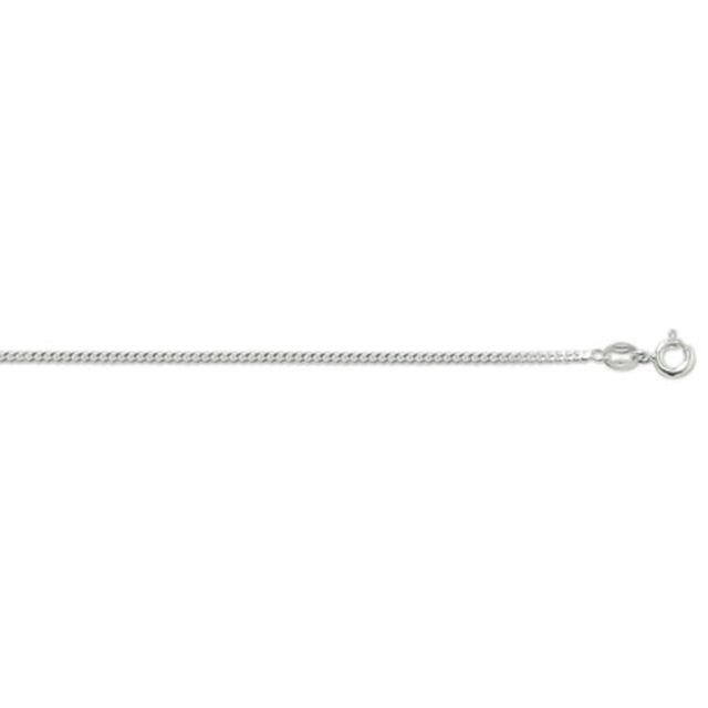 Buy Sterling Silver Fine Curb Chain Necklace - 2mm Thick - Various Lengths - 16, 18, 20, 22 and 24 Inch Long by World of Jewellery