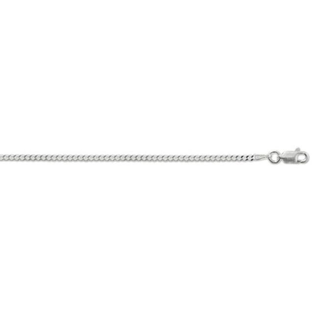 Buy Sterling Silver Fine Curb Chain Necklace - 2mm Thick - Various Lengths - 16, 18, 20, 22 and 24 Inch Long by World of Jewellery